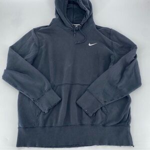 Nike Distressed Black Crewneck Sweatshirt Panel